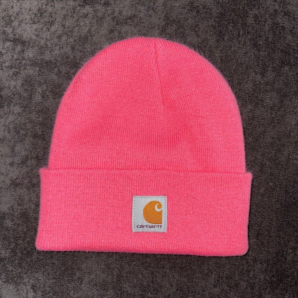 Carhartt Beanie Hat Pink Youth Child One Size